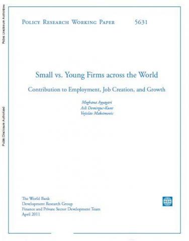 Small vs. Young Firms Across the World : Contribution to Employment, Job Creation, and Growth 
