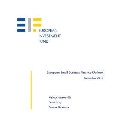 European Small Business Finance Outlook - European Investment Bank