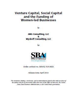 Venture Capital, Social Capital and the Funding of Women-led Businesses in the US