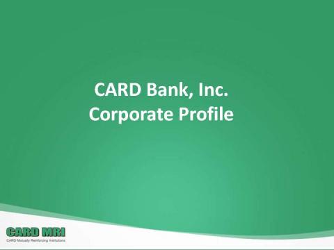 CARD Bank, Inc.Philippines - Corporate Profile
