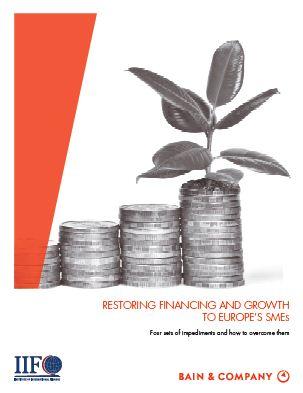 Restoring financing and growth to Europe’s SMEs